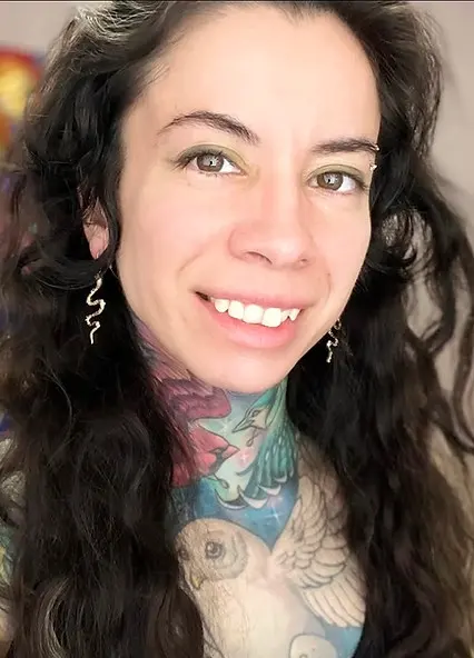 Portrait of tattoo artist Pricilla Gomez of TBA Tattoos